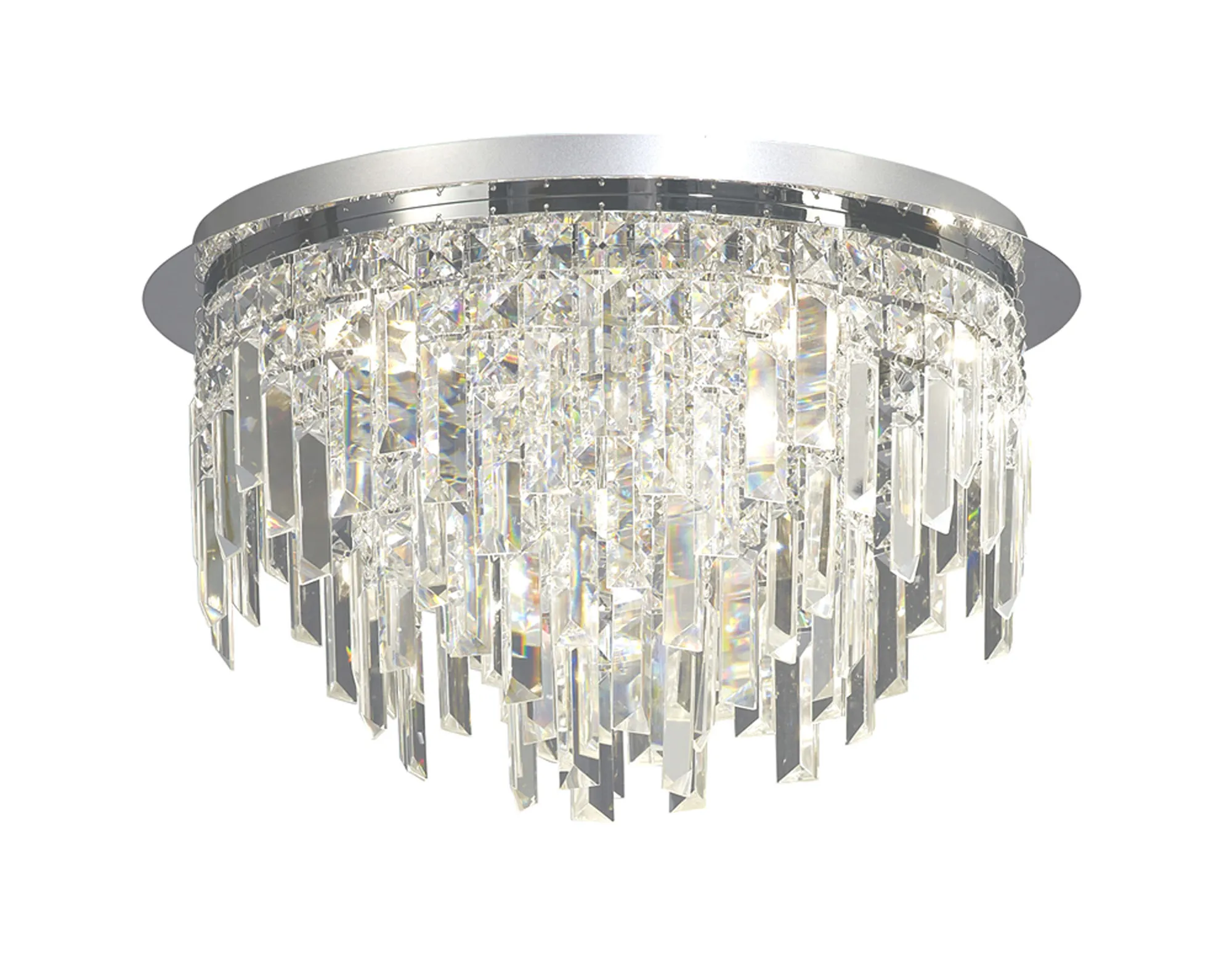 Maddison Crystal Ceiling Flush 6 Light IL30251  Diyas Maddison Polished Chrome